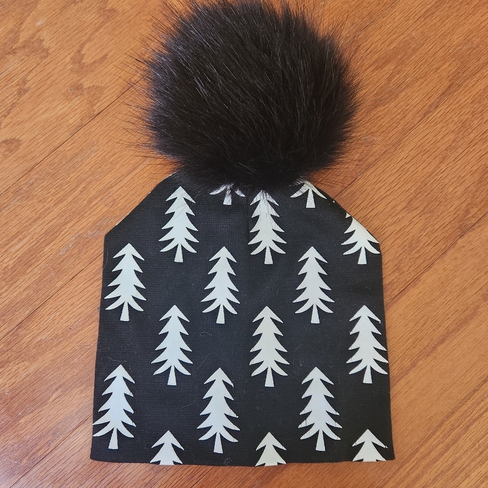 Toddler Tree Beanie, Removable Pom